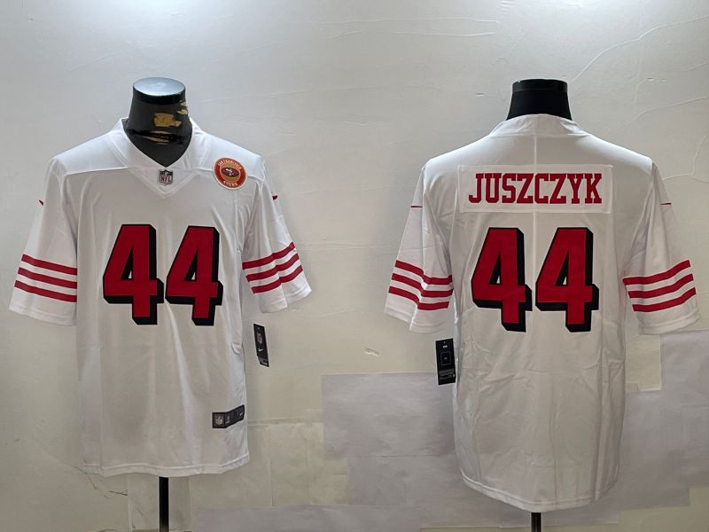 Men San Francisco 49ers #44 Juszczyk White Second generation 2024 Nike Limited NFL Jersey style 10->san francisco 49ers->NFL Jersey